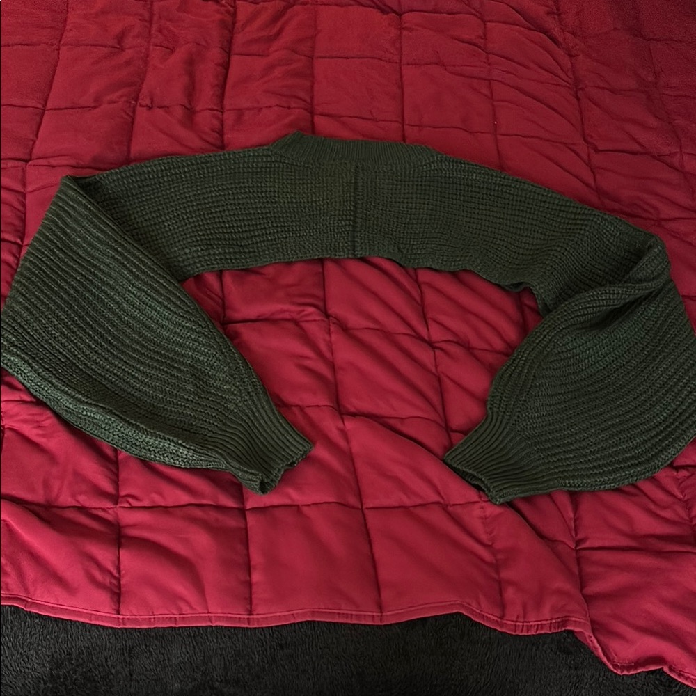 Women's Green Knit Sweater